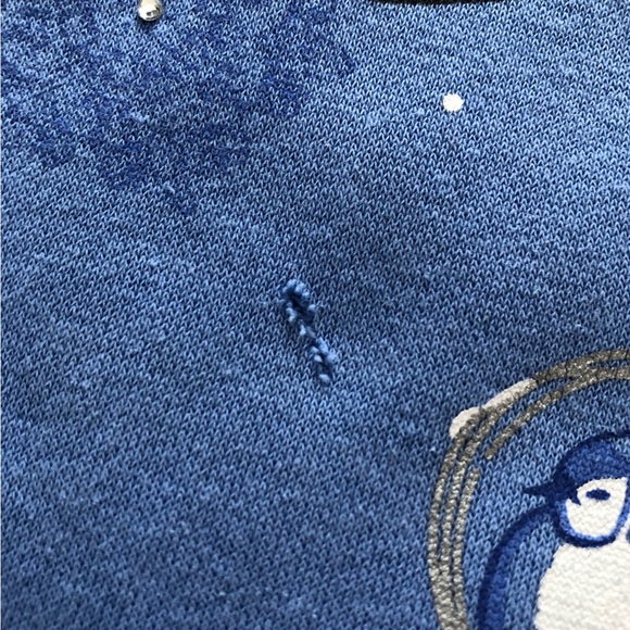 Northern Reflections Blue Jay Collared Sweater with Rhinestones - Picture 3 of 13